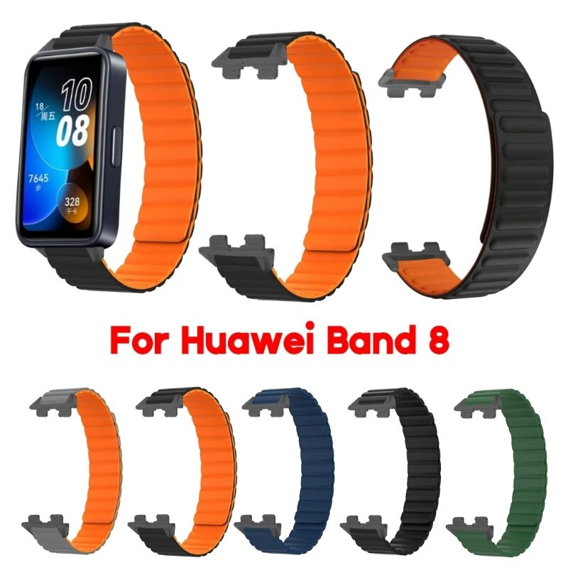 ESTD silikonska petlja za Huawei Band 8 Smartwatch modna magnetska narukvica s remenom