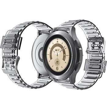 Ζάντα ρολογιού TPU για Samsung Galaxy Watch 5/5 Pro/4 /4 Classic 40/42/44/45/46 mm Νέος ιμάντας αντικατάστασης βραχιολιού για Galaxy Watch