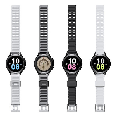 Ζάντα ρολογιού TPU για Samsung Galaxy Watch 5/5 Pro/4 /4 Classic 40/42/44/45/46 mm Νέος ιμάντας αντικατάστασης βραχιολιού για Galaxy Watch