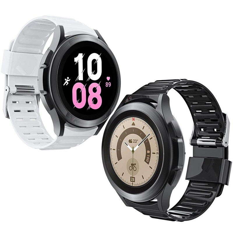 Ζάντα ρολογιού TPU για Samsung Galaxy Watch 5/5 Pro/4 /4 Classic 40/42/44/45/46 mm Νέος ιμάντας αντικατάστασης βραχιολιού για Galaxy Watch