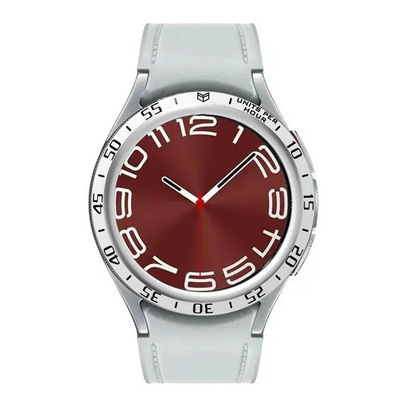 Μεταλλικό δαχτυλίδι στεφάνης για ρολόι Samsung Galaxy 6 Classic 43mm 47mm / 5 Pro 45mm / 5 Αξεσουάρ 40mm 44mm Αξεσουάρ Ζυγαριά Ατσάλινο πλαίσιο