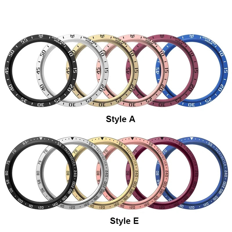 Μεταλλικό δαχτυλίδι στεφάνης για ρολόι Samsung Galaxy 6 Classic 43mm 47mm / 5 Pro 45mm / 5 Αξεσουάρ 40mm 44mm Αξεσουάρ Ζυγαριά Ατσάλινο πλαίσιο