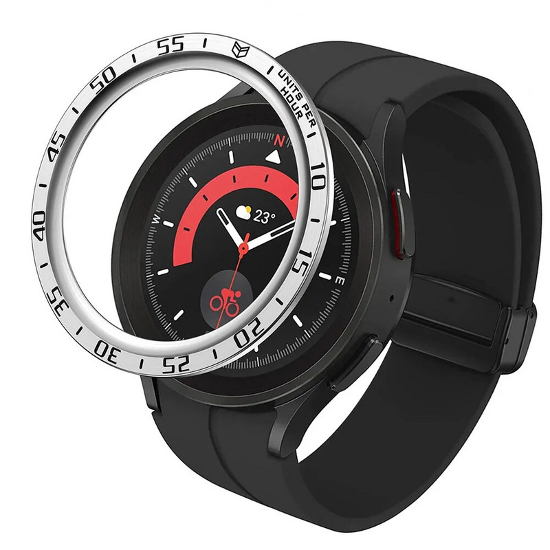 Κάλυμμα θήκης από ανοξείδωτο ατσάλι με προστατευτικό κάλυμμα για το Samsung Galaxy Watch 5 Pro