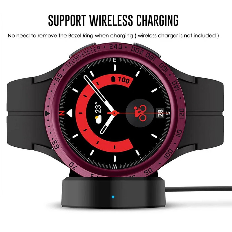 Κάλυμμα θήκης από ανοξείδωτο ατσάλι με προστατευτικό κάλυμμα για το Samsung Galaxy Watch 5 Pro