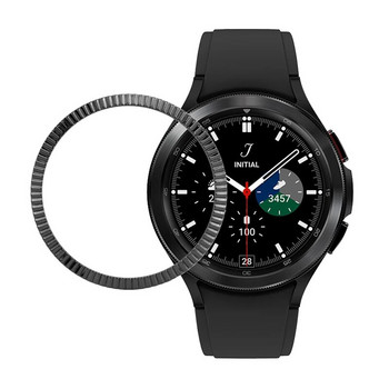 Капак с метална рамка за Samsung Galaxy Watch 4 5 6 44mm 40mm Classic 43mm 47mm Безел против надраскване Galaxy Watch 3 45mm 41mm
