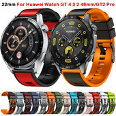 Sportlik silikoonrihm HUAWEI WATCH GT4 GT4 GT 4 46mm GT2 GT3 Pro 46mm käevõru vahetus Correa Rihmale Huawei Ultimate kellarihm