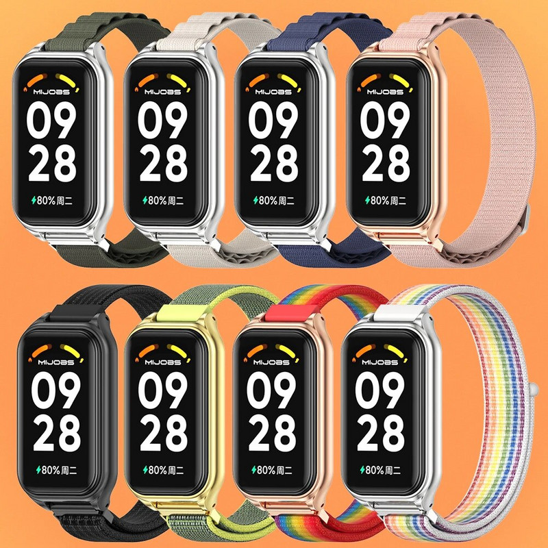 Για Redmi Smart Band 2 Strap Nylon Loop βραχιόλι για αξεσουάρ ζώνης καρπού Xiaomi Redmi Band 2 Correa Smart Watch