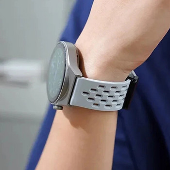 Μαγνητικό λουράκι σιλικόνης 20 mm 22 mm για κλασικό βραχιόλι Samsung Galaxy Watch 6 4 για Samsung Watch 5pro Active2 Gear S3 Band