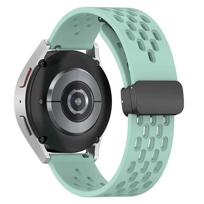 Μαγνητικό λουράκι σιλικόνης 20 mm 22 mm για κλασικό βραχιόλι Samsung Galaxy Watch 6 4 για Samsung Watch 5pro Active2 Gear S3 Band