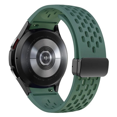 Μαγνητικό λουράκι σιλικόνης 20 mm 22 mm για κλασικό βραχιόλι Samsung Galaxy Watch 6 4 για Samsung Watch 5pro Active2 Gear S3 Band