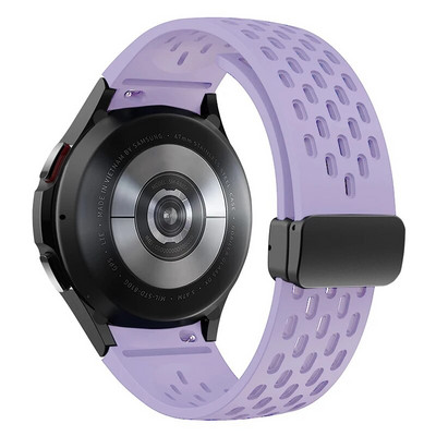 Μαγνητικό λουράκι σιλικόνης 20 mm 22 mm για κλασικό βραχιόλι Samsung Galaxy Watch 6 4 για Samsung Watch 5pro Active2 Gear S3 Band