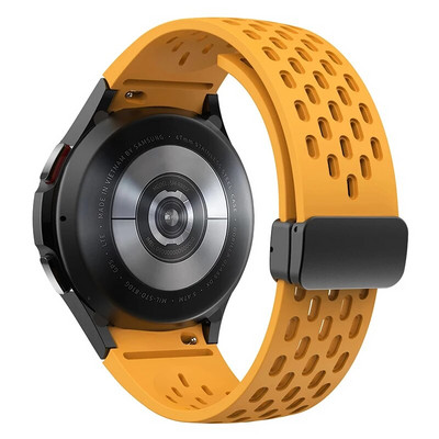 Μαγνητικό λουράκι σιλικόνης 20 mm 22 mm για κλασικό βραχιόλι Samsung Galaxy Watch 6 4 για Samsung Watch 5pro Active2 Gear S3 Band