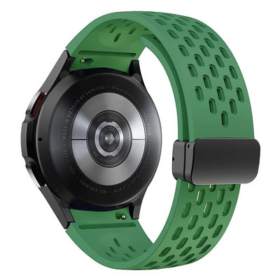 Μαγνητικό λουράκι σιλικόνης 20 mm 22 mm για κλασικό βραχιόλι Samsung Galaxy Watch 6 4 για Samsung Watch 5pro Active2 Gear S3 Band