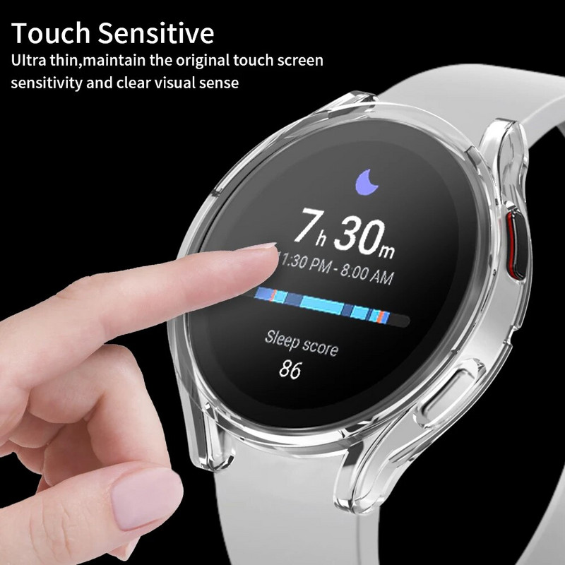 Θήκη ρολογιού για Samsung Galaxy Watch 4/5/6 40mm 44mm Screen Protector TPU All-Around Προστατευτικό κάλυμμα προφυλακτήρα για ρολόι 6 40mm44mm