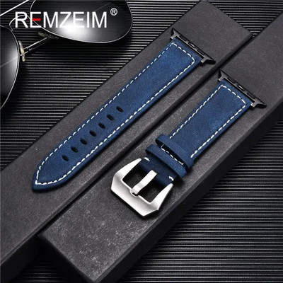 Ματ δερμάτινο λουράκι για Apple Watch Band 49/45/44/42/41/40/38mm Smartwatch Accessories Bracelet iWatch Ultra/8/7/SE/6/5/4/3/2/1