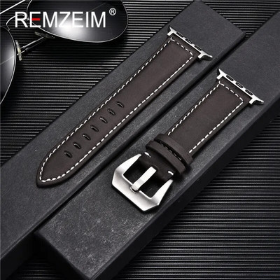 Ματ δερμάτινο λουράκι για Apple Watch Band 49/45/44/42/41/40/38mm Smartwatch Accessories Bracelet iWatch Ultra/8/7/SE/6/5/4/3/2/1