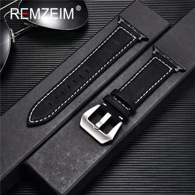 Ματ δερμάτινο λουράκι για Apple Watch Band 49/45/44/42/41/40/38mm Smartwatch Accessories Bracelet iWatch Ultra/8/7/SE/6/5/4/3/2/1