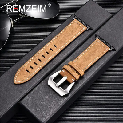 Ματ δερμάτινο λουράκι για Apple Watch Band 49/45/44/42/41/40/38mm Smartwatch Accessories Bracelet iWatch Ultra/8/7/SE/6/5/4/3/2/1