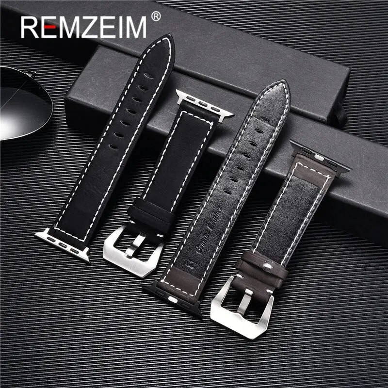 Ματ δερμάτινο λουράκι για Apple Watch Band 49/45/44/42/41/40/38mm Smartwatch Accessories Bracelet iWatch Ultra/8/7/SE/6/5/4/3/2/1