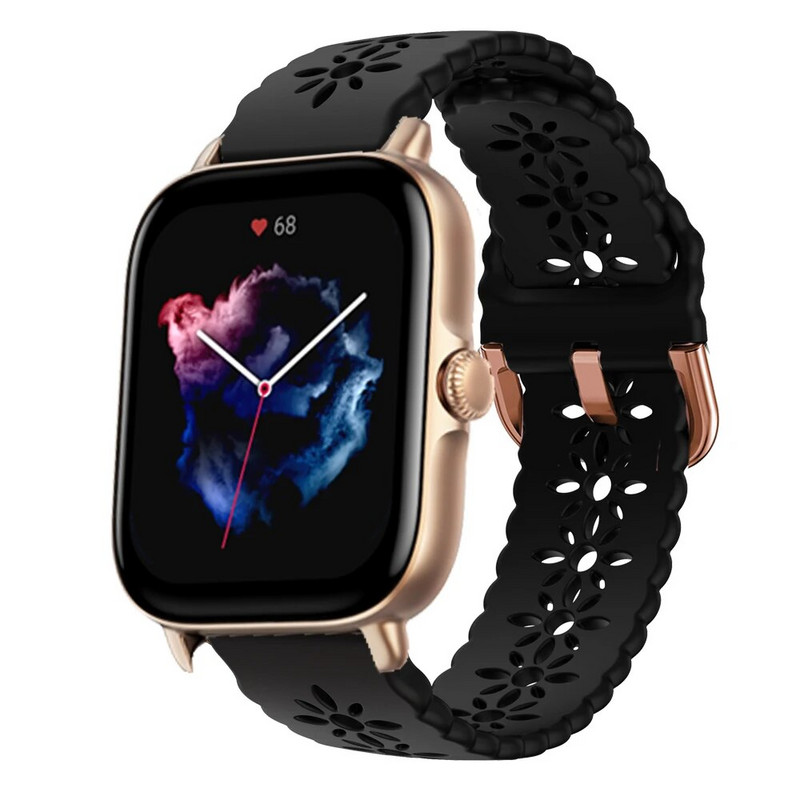 Rihm Amazfit GTS 4/2/2e/3/GTS2 Mini/GTR 42 mm spordikella käevõru Amazfit Bip 3 Pro rihm 20 mm silikoonist nutikella kellarihm