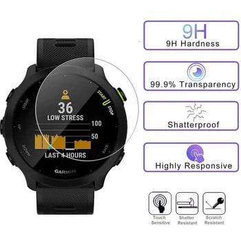 Προστατευτικό οθόνης Smart Watch 3PCS για Garmin Forerunner 255 Tempered Glass Anti-Scracth Protective Film for Forerunner 255S