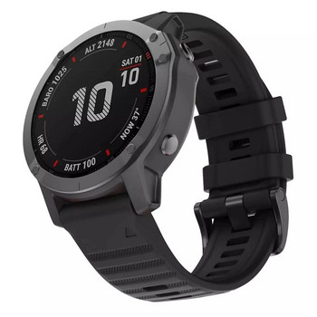 26 22 20MM силиконова каишка за часовник за Garmin Fenix 6X 6 6S Pro 7X 7 Easyfit Wristband Fenix 5 5X 5S Plus Smartwatch Гривна