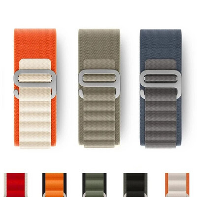 Λουράκι Alpine Loop Nylon Band για Apple Watch Band 49mm 42mm 44mm 45mm 41mm 40mm 38mm Ιμάντας για iWatch Series Ultra 2/SE/9/8/7/6/5/4/3