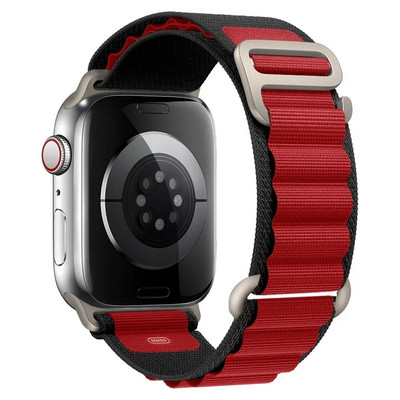 Λουράκι Alpine Loop Nylon Band για Apple Watch Band 49mm 42mm 44mm 45mm 41mm 40mm 38mm Ιμάντας για iWatch Series Ultra 2/SE/9/8/7/6/5/4/3