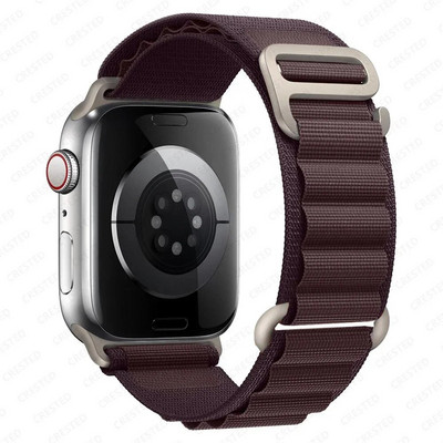 Λουράκι Alpine Loop Nylon Band για Apple Watch Band 49mm 42mm 44mm 45mm 41mm 40mm 38mm Ιμάντας για iWatch Series Ultra 2/SE/9/8/7/6/5/4/3