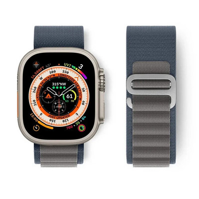 Alpinis dirželis Apple laikrodžio apyrankei 49mm 44mm 40mm 45mm 41mm 38mm 42mm Nailono laikrodžio apyrankė iwatch series 9 5 SE 6 7 8 Ultra 2
