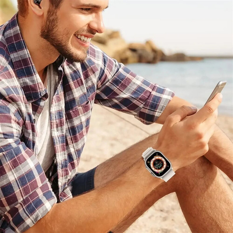 Λουράκι Alpine Για λουράκι ρολογιού apple 49mm 44mm 40mm 45mm 41mm 38mm 42mm Nylon βραχιόλι iwatch series 9 5 SE 6 7 8 Ultra 2