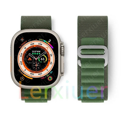 Alpine cilpas siksniņa Apple pulkstenim Siksniņa 49mm 45mm 41mm 40mm 38mm 42mm 44mm rokassprādze iWatch series Ultra 2 9 7 6 5 4 3 se 8 Siksniņas