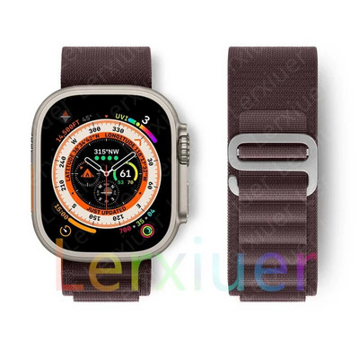 Alpine cilpas siksniņa Apple pulkstenim Siksniņa 49mm 45mm 41mm 40mm 38mm 42mm 44mm rokassprādze iWatch series Ultra 2 9 7 6 5 4 3 se 8 Siksniņas