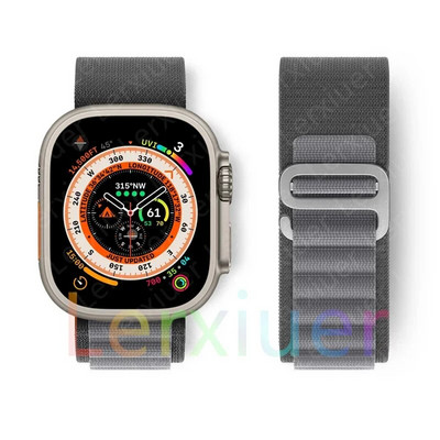 Alpine cilpas siksniņa Apple pulkstenim Siksniņa 49mm 45mm 41mm 40mm 38mm 42mm 44mm rokassprādze iWatch series Ultra 2 9 7 6 5 4 3 se 8 Siksniņas