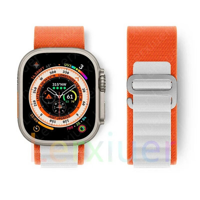 Alpine cilpas siksniņa Apple pulkstenim Siksniņa 49mm 45mm 41mm 40mm 38mm 42mm 44mm rokassprādze iWatch series Ultra 2 9 7 6 5 4 3 se 8 Siksniņas