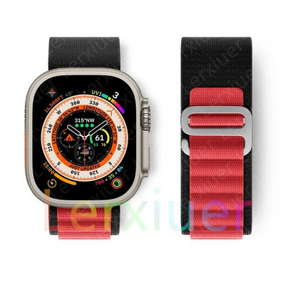 Alpine cilpas siksniņa Apple pulkstenim Siksniņa 49mm 45mm 41mm 40mm 38mm 42mm 44mm rokassprādze iWatch series Ultra 2 9 7 6 5 4 3 se 8 Siksniņas