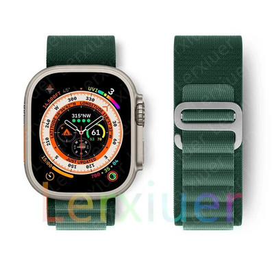Alpine cilpas siksniņa Apple pulkstenim Siksniņa 49mm 45mm 41mm 40mm 38mm 42mm 44mm rokassprādze iWatch series Ultra 2 9 7 6 5 4 3 se 8 Siksniņas
