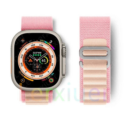 Alpine cilpas siksniņa Apple pulkstenim Siksniņa 49mm 45mm 41mm 40mm 38mm 42mm 44mm rokassprādze iWatch series Ultra 2 9 7 6 5 4 3 se 8 Siksniņas