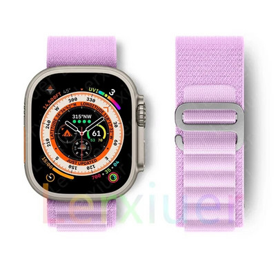 Alpine cilpas siksniņa Apple pulkstenim Siksniņa 49mm 45mm 41mm 40mm 38mm 42mm 44mm rokassprādze iWatch series Ultra 2 9 7 6 5 4 3 se 8 Siksniņas