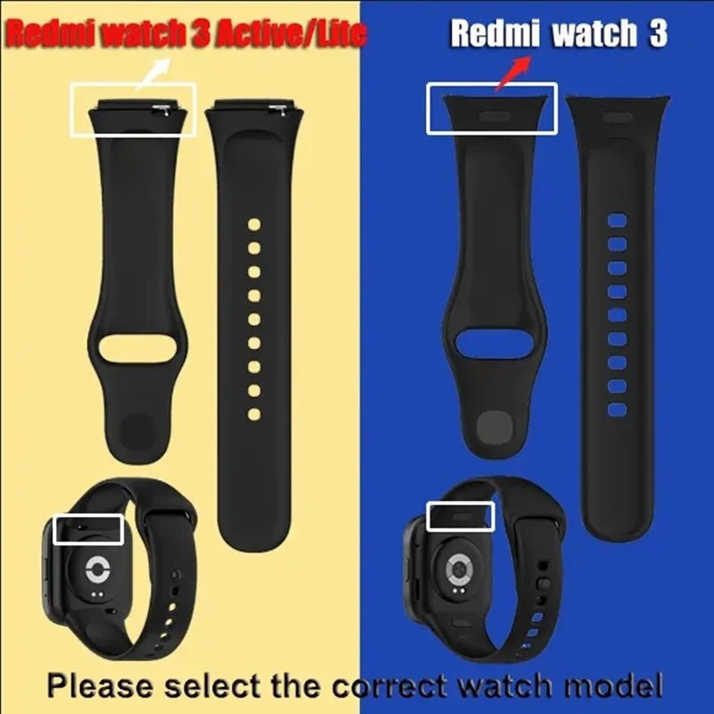 Remen za sat za Xiaomi Redmi Watch 3 Active SmartWatch remen Sportska silikonska zamjenska narukvica za Redmi Watch3 Active narukvica