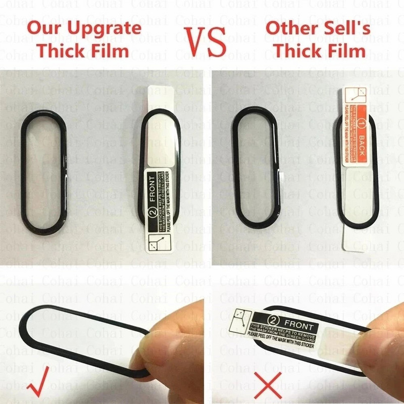 Γυαλί φιλμ 10D για Xiaomi Mi Band 8 7 6 Screen Protector Miband 6 5 4 Έξυπνο ρολόι Πλήρης προστατευτική θήκη με λουράκι