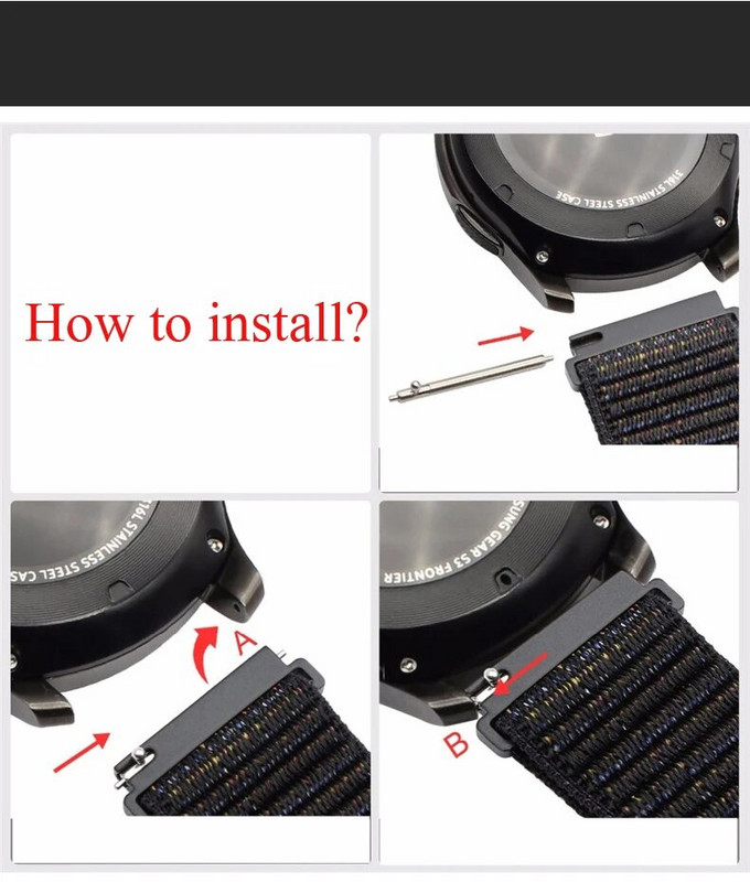 Nylon Loop Strap για Xiaomi MI Watch/MI Color 2 Band Belts Wristbelts Sport βραχιόλι για TicWatch Pro 3 GPS GTX 2021 2020 S2 E2