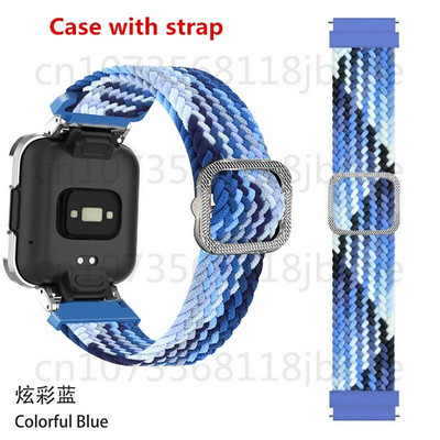 Oficiālā neilona austa siksniņa Redmi Watch 2 2lite korpusam metāla aizsargvāciņš+siksniņa Mi Watch lite regulējamai siksniņai