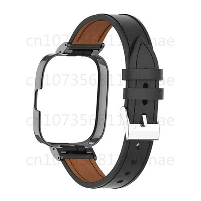 Δερμάτινο λουράκι για Redmi Watch 2lite Μεταλλική θήκη Smartwatch Ανταλλακτικό βραχιόλι Βραχιόλι Xiaomi Mi Watch lite Correa