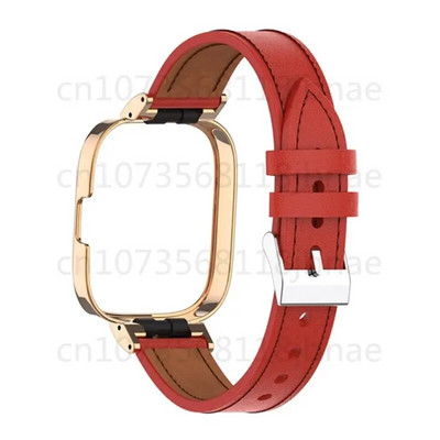 Δερμάτινο λουράκι για Redmi Watch 2lite Μεταλλική θήκη Smartwatch Ανταλλακτικό βραχιόλι Βραχιόλι Xiaomi Mi Watch lite Correa