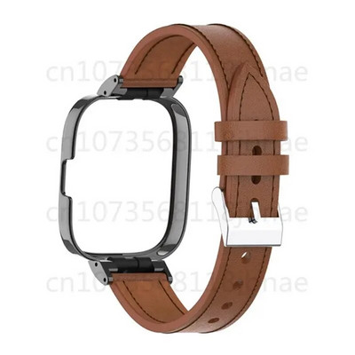 Δερμάτινο λουράκι για Redmi Watch 2lite Μεταλλική θήκη Smartwatch Ανταλλακτικό βραχιόλι Βραχιόλι Xiaomi Mi Watch lite Correa