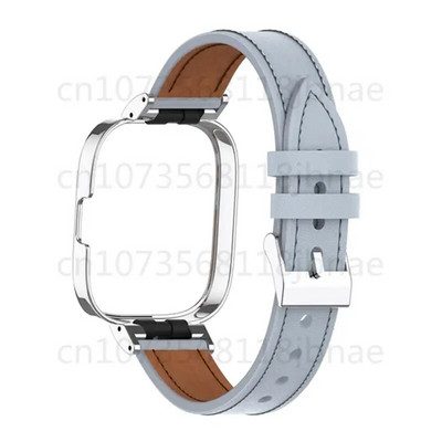 Δερμάτινο λουράκι για Redmi Watch 2lite Μεταλλική θήκη Smartwatch Ανταλλακτικό βραχιόλι Βραχιόλι Xiaomi Mi Watch lite Correa