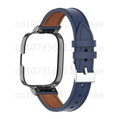 Δερμάτινο λουράκι για Redmi Watch 2lite Μεταλλική θήκη Smartwatch Ανταλλακτικό βραχιόλι Βραχιόλι Xiaomi Mi Watch lite Correa