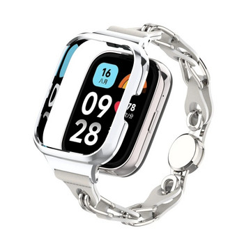 Модна кожена каишка за връзка за Xiaomi Redmi Watch3 Активна лента с магнитна катарама Гривна за Redmi Watch 2 Lite/ Mi Lite жени