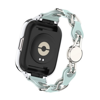 Δερμάτινο λουράκι μόδας για Xiaomi Redmi Watch3 Βραχιόλι με μαγνητική πόρπη Active Band για Redmi Watch 2 Lite/ Mi Lite Women